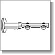 Aluflex-Träger, 2 läufig, verstellbar
